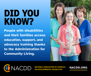 ACL supports people with disabilities and their families through education, support, and advocacy training